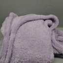 Berkshire Blanket Classic Extra-Fluffy Plush Throw Blanket, Soft Fuzzy Fluffy Long Hair Throw Blanket for Couch Sofa Bed, Pastel Lilac Purple, 50x60 Inches