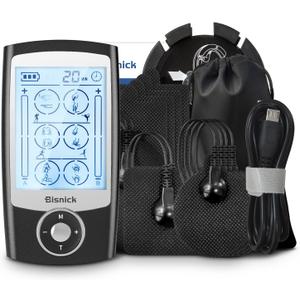 24 Modes TENS Unit, Muscle Stimulator for Pain Relief Therapy, Dual Channel Electronic Muscle Massager with 12 Pads, Dust-Proof Drawstring Storage Bag, Fastening Cable Ties