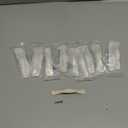 10pcs Hardware Handle Pull for Cabinet Drawer, Ivory White with Gold Edge, 2-1/2" (64mm) Hole Centers