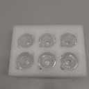 Glass Taper Candle Holders Set of 6 Clear Crystal Candle Holders for Candlesticks, Elegant Candlestick Holders for Table Centerpiece Wedding Party Christmas Thanksgiving Festival (Transparent)