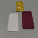 Miracase Designed for iPhone 14 Case with Screen Protector,[Upgraded Enhanced Camera Protection],Shockproof Liquid Silicone Case with Microfiber Lining, 6.1 inch, Wine Red