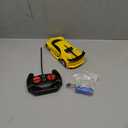 Remote Control Car, Rechargeable High Speed Drift RC Cars Toys for Kids Boys Girls Age 6 7 8-12,1/18 Super Vehicle with Headlight Yellow Racing Hobby Xmas Birthday Gift for Kid