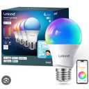 Linkind A19 Matter Smart Light Bulb, Color Changing Smart Bulb, 9W, 800lm, E26 Base, Jimmy Darts Version (4 Pack), 2025 Upgraded