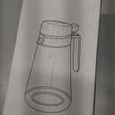 Auto Flip Glass Olive Oil Dispenser Bottle With Scale - 22oz Clear Cruet for Kitchen