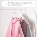 White Wooden Hangers - 20 Pack - Durable & Ideal for Everyday Use & Wedding