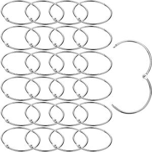 Mr. Pen- Loose Leaf Binder Rings for Index Cards, 3 Inch, 24 Pack, Metal Rings for Index Cards (Silver)