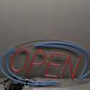 Open Signs for Business,32x16 inch Large Bright Open Sign Neon Led Lighted,Remote Control & Flashing Mode for Window Door Bar Coffee Salon Store,ON/OFF Switch Blue/Red