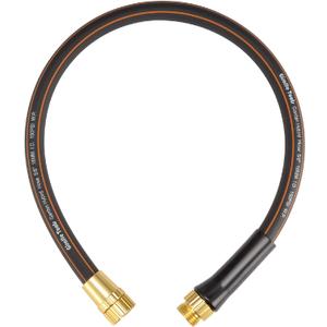 Giraffe Tools Garden Leader Hose 5/8 inch x 2.5ft, Short Water Hose Heavy Duty, Flexible, Lightweight Hybrid Hose with Bend Protection, Male to Female Fittings (2.5' (feet) Male to Female, 5/8 Inch Black)
