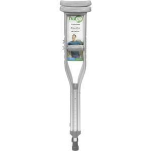Hugo Mobility Adjustable Crutches for Walking, Tall Adult Walking Crutches, Comfortable Lightweight Crutches with Underarm Pad and Hand Grip, Youth