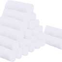 Sunny zzzZZ 24 Pack Kitchen Dishcloths - Does Not Shed Fluff - Reusable Dish Towels, Dish Cloths, Super Absorbent Coral Fleece Cleaning Cloths, Nonstick Oil Washable Fast Drying, 10 x 10 Inch (White)