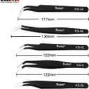 Kaisi 13 PCS Precision Tweezers Set Anti-Static ESD Tweezers Kit with 13 Precision Non-Magnetic Stainless Steel Tweezers With tweezers storage bag