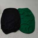 Chol&Vivi Dog Clothes, 2pcs Soft Breathable Cotton T-Shirts, XL Size, Black and Dark Green