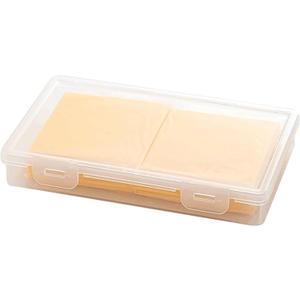 Cow Cheese Slice Holder Storage Container For Refrigerator Sliced Shredded Keeper Containers For Fridge (clear1)