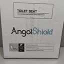 Round Toilet Seat Molded Wood Toilet Seat with Zinc Alloy Hinges, Easy to Install also Easy to Clean, Anti-pinch Wooden Toilet Seat by Angol Shield (Round, Brownish Yellow)
