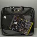 LUCKYMAN CLUB Chevy Colorado Seat Covers, fit for 2015-2022 Colorado Crew Cab Z71 LT ZR2 Work Truck with Faux Leather (Black&Gray)