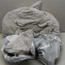 Happy Nappers: Pillow & Sleepy Sack Medium - Grey Shark - 54 x 20inches, 2-in-1:Plush Animal Opens Into Sleeping Bag, Soft Play & Nap Character, Kids 3 and up