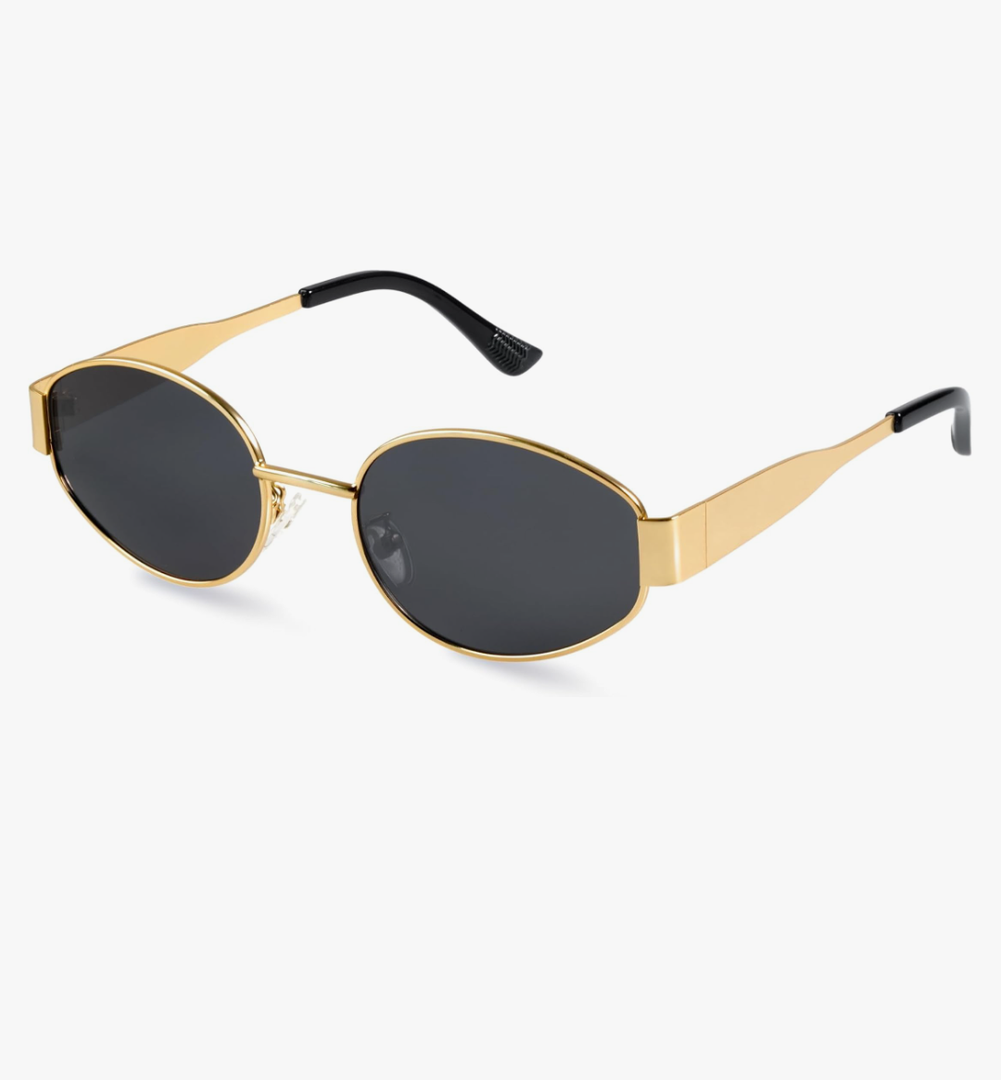 livho 2025 Trendy Oval Sunglasses - Stylish Polarized Shades for Everyday - Retro Metal Frames