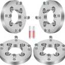 4Pcs GDSMOTU 4x110 to 4x156 Wheel Spacers for Suzuki for Eiger 400/King Quad 400/Eiger 400, for Honda Foreman Rubicon 500/Rancher 420, 1 inch Wheel Adapters & Spacers with 12x1.25 Studs 74 mm Bore
