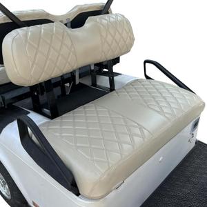 NOKINS Golf Cart Diamond seat Cover for Club Car EZGO Yamaha, Golf cart Vinyl Seat Cover (Oyster Grey)