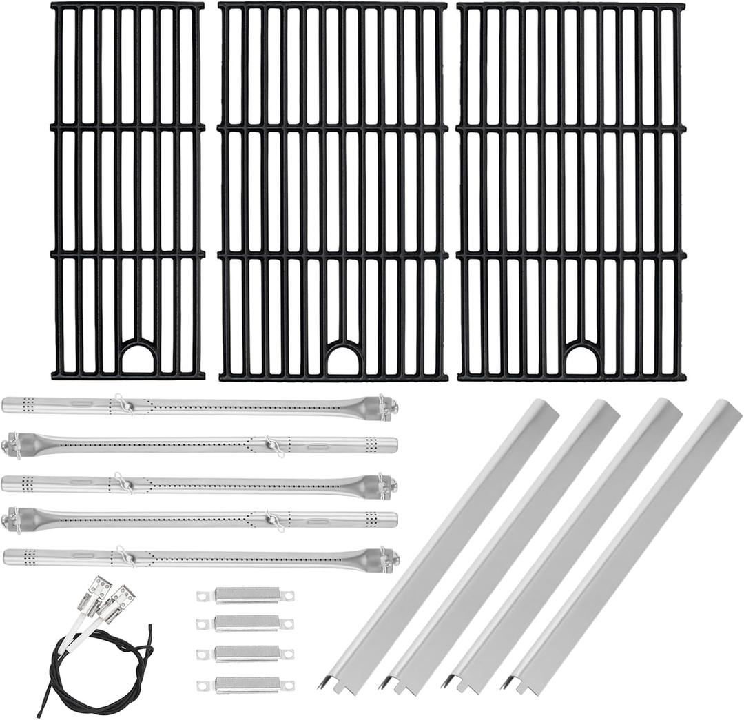 BQMAX 17 Inch Grill Grate Kit for Charbroil Performance 5 Burner Grill 463449021 463451022 463448021 463450022 463455021 G426-0005-W1, Cooking Grate for Charbroil Grill Replacement Parts 5 Burner
