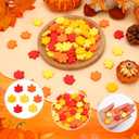 2 x 80pcs Mini Fall Maple Leaf Charms Polymer Clay Ornaments Fall Leaves Table Scatters Autumn Vase Filler for Thanksgiving Decoration Party Favors Arts Craft Supplies