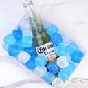 Reusable Ice Cube with Lid & Bin, 60 Pack Plastic Ice Cubes for Drinks BPA Free, Refreezable Square Ice Cubes for Water Bottles, Whiskey, Vodka, Coffee, Cocktails, Beer or Wine