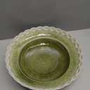 Stoneware Bowl with Scalloped Edge, Ivory