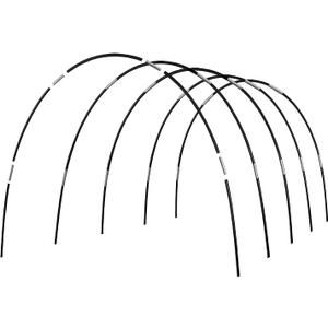 Greenhouse Hoops Grow Tunnel, 5 Sets of 7FT Garden Hoops for Raised Beds, Rust-Proof Fiberglass Frame for Garden Netting, Greenhouse Kit, Plant Shade Cloth, Plant Row Cover, 25 pcs