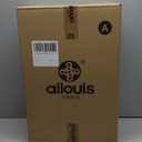 Hlrmsat 32Inch Expandable Travel Duffel Bag,Foldable Luggafe with Telescoping Handle,Carry on Suitcase with 3 Size and Removeable Wheels,Large Rolling Duffle Bag for Men Women (Black)