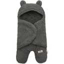 BlueSnail Newborn Receiving Blanket Baby Sleeping Wrap Swaddle 0-3 Months, 8-13 lbs (Gray)