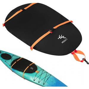 Archerest 2 Pack Universal Blocking Kayak Cockpit Cover, 42 x 22 Inch Adjustable Waterproof Seal Cockpit Protector for Transport, Indoor Outdoor Storage Keep Hatch Hole Seat Clean, M