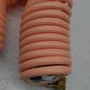 Yereen Garden Hose 25FT EVA Water Hose with 7-Pattern Spray Nozzle,Curly Self Coiling Lightweight Garden Hose,Retractable Drinking Water Safe Garden Coil Hose for Lawn Patio (Pink)