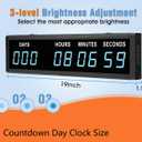 Blue 1.8" 9Digits Large LED Countdown Count Up Days Clock with Remote Christmas Event
