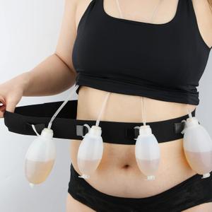 Drain Bulb Holder after Tummy Tuck Adjustable JP Drain Waist Belt for Mastectomy Breast Chest Augmentation Reconstruction Cancer Lumpectomy Surgery Abdominal Recovery Women Men Black, Medium