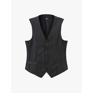 Mens Suit Vest 1920s Mens Vest Slim Fit Formal Business Gangster Waistcoat XL