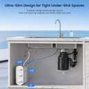 GLACIER FRESH GFU06 0.01m Ultra Filtration Under Sink Water Filter System, Tankless Ultra Compact Design, with Faucet, No Electricity & Waste Water, Preserve Beneficial Minerals No TDS Reduction