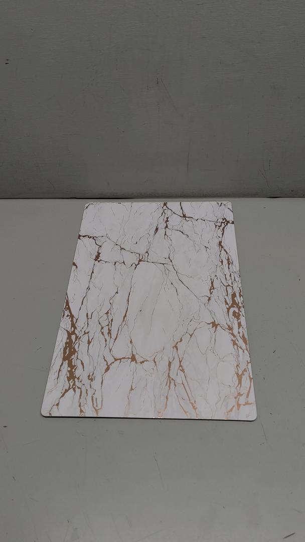 Dainty Home Rose Gold Marble Rectangle Cork Placemats - Heat Resistant Placemats, Non-Slip, Easy Clean Placemats for Elegant Dining - 12"x18" Set of 1 - Perfect for Stylish, Modern Homes