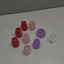 Glasseam Glass Tapered Candlestick Holders: 9 Pcs Ribbed Pink Candle Sticks Holder Decor Modern Fluted Taper Candle Holders Set for Table Centerpiece Pink Wedding Decor Valentine Dinner Parties