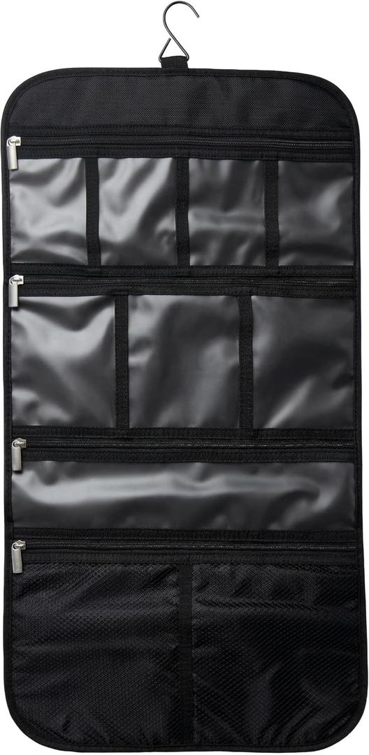 Freegrace Premium Hanging Toiletry Bag for Travel - Cosmetic, Jewelry, Toiletry, Makeup & Accessory Storage Organizer Bag, Large Size for Women & Men