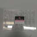 UNA GELLA Short Almond Fake Nails 216pcs Pre-Shape Gel Acrylic Nail Tips for Full Cover Nail Extension Home DIY Nail Salon 12 Sizes Gelly Tips