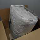 Comfort Spaces Cotton Comforter Set Jacquard Pom-Pom Tufts Design, Down Alternative, All Season Modern Bedding, Matching Shams, Twin/Twin XL, Grey 3 Piece