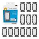 Lutron Caseta Original Smart Dimmer Switch (Lutron Smart Hub Required), for LED Lights, 150 Watt, Single-Pole/3-Way, No Neutral Required, PD-6WCL-WH, White, Pack of 11