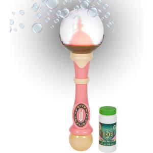 Wicked Glinda Light and Sound Musical Bubble Wand, Includes Bubble Solution