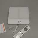 FULEN Motion Sensor Ceiling Light Fixture, Cordless Closet Light Battery Operated, Rechargeable Magnetic Mount LED Shower Light for Bathroom,Stairs,Garage,Hallway,3 Color Temperatures,Remote Control (1 Pack, White)