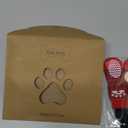 PUPTECK Anti Slip Dog Socks 2 Pairs with Double Grippers for Hardwood Floors, Shoes for Hot/Cold Pavement, Boots & Paws Protectors to Prevent Licking, Traction Booties for Senior Small Large Dogs (Red(Wave))