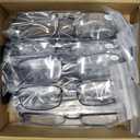 6-Pack Metal Reading Glasses Blue Light Blocking Spring Hinge Readers Lightweight Sturdy Comfortable