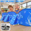 2026 Kiddie Pool with Canopy,Baby Swimming Pool for Toddler,Non-Inflatable Portable Pool for Kids,Foldable Toddler Pool with Shade,Kiddie Pool for Backyard,Pop Up Baby Beach Pool 53''40''33''