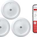 X-Sense Wi-Fi Water Leak Detector Kit, Smart Water Sensor Alarm with App Alerts and Ultra-Slim Design, Water Alarm Leak Detector for Basements, Model SWS0B, 3 Packs