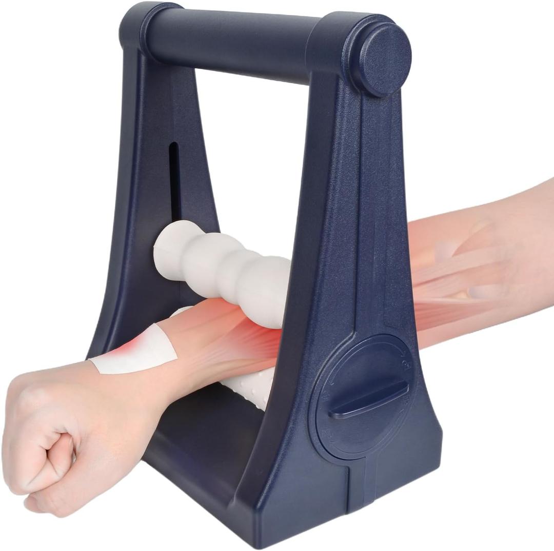 Forearm Massager, Foam Arm& Hand Roller with 3-Level Pressure Options, Ideal Wrist Massager for Carpal Tunnel, Tennis Elbow Relief, Hand Elbow Pain& Muscle Knots