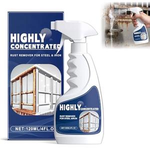 MISTEYOO Rust Remover Spray for Metal, Powerful Rust Remover Heavy Duty Metal Cleaner, Multipurpose Rust Remover Spray for Tools, Stainless Steel, Automotive Part, Fast Acting Rust (1PCS*120ML)